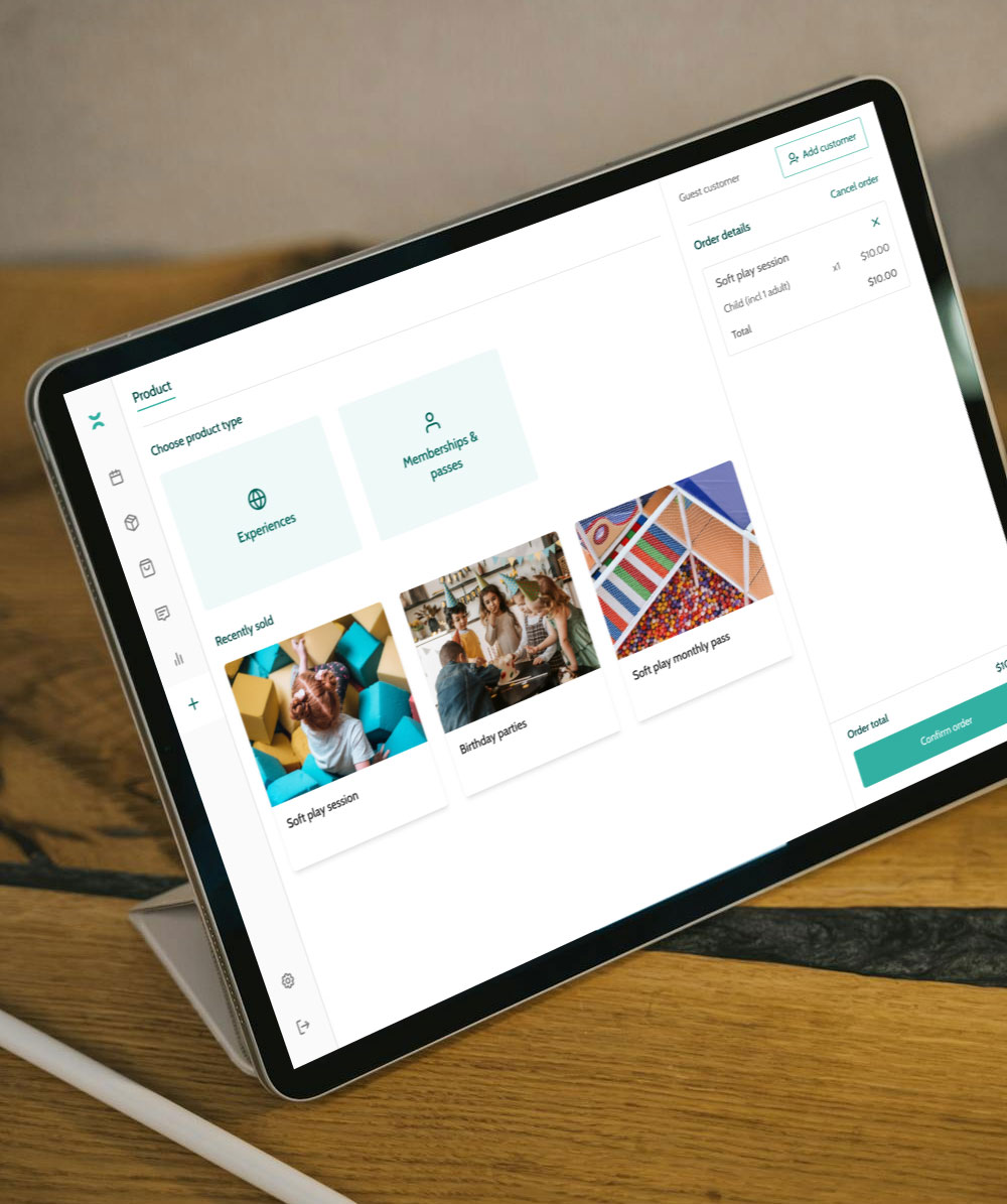 The online dashboard on Beyonk's Family Center ticketing software